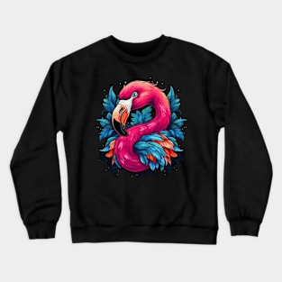 Flamingo Smiling Crewneck Sweatshirt